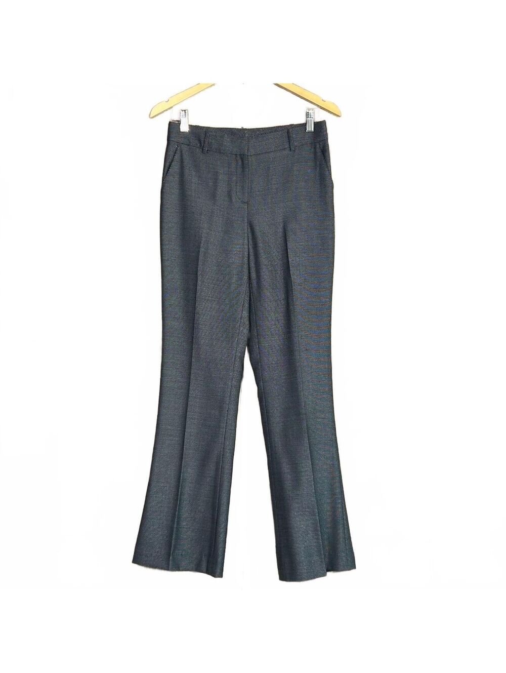 St. John Corporate Chic Gray Tailored Dress Pants Size 4 Classic Minimalist - Picture 1 of 7